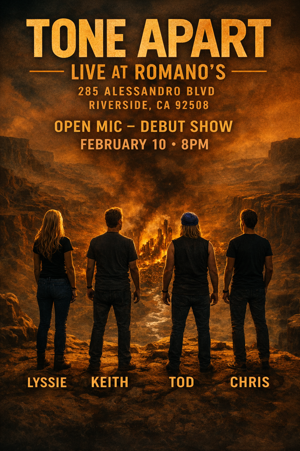 Tone Apart first show flyer